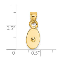 14K Polished 3-D Moveable Pulley Charm