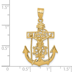 14k Mariners Cross Pendant - 2