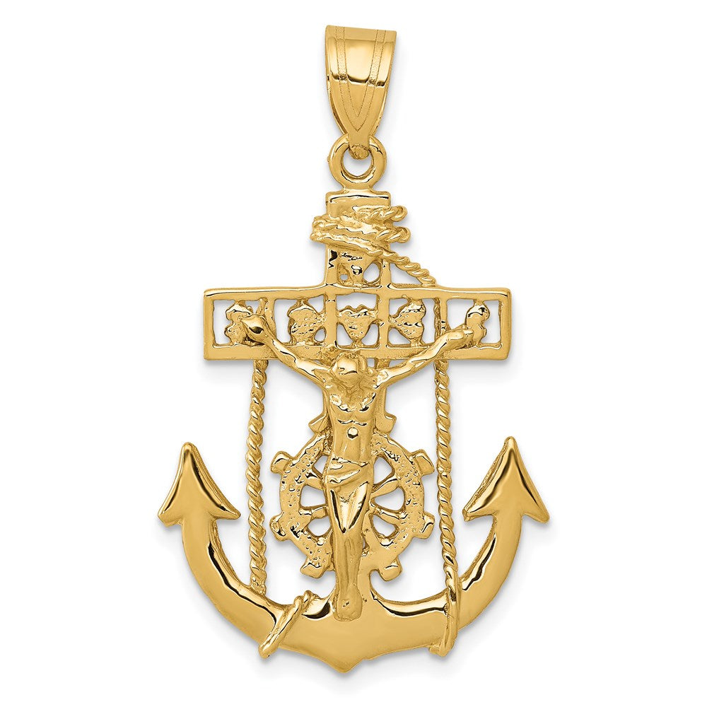 14k Mariners Cross Pendant - 2