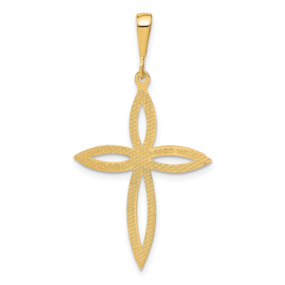 14k Passion Cross Pendant