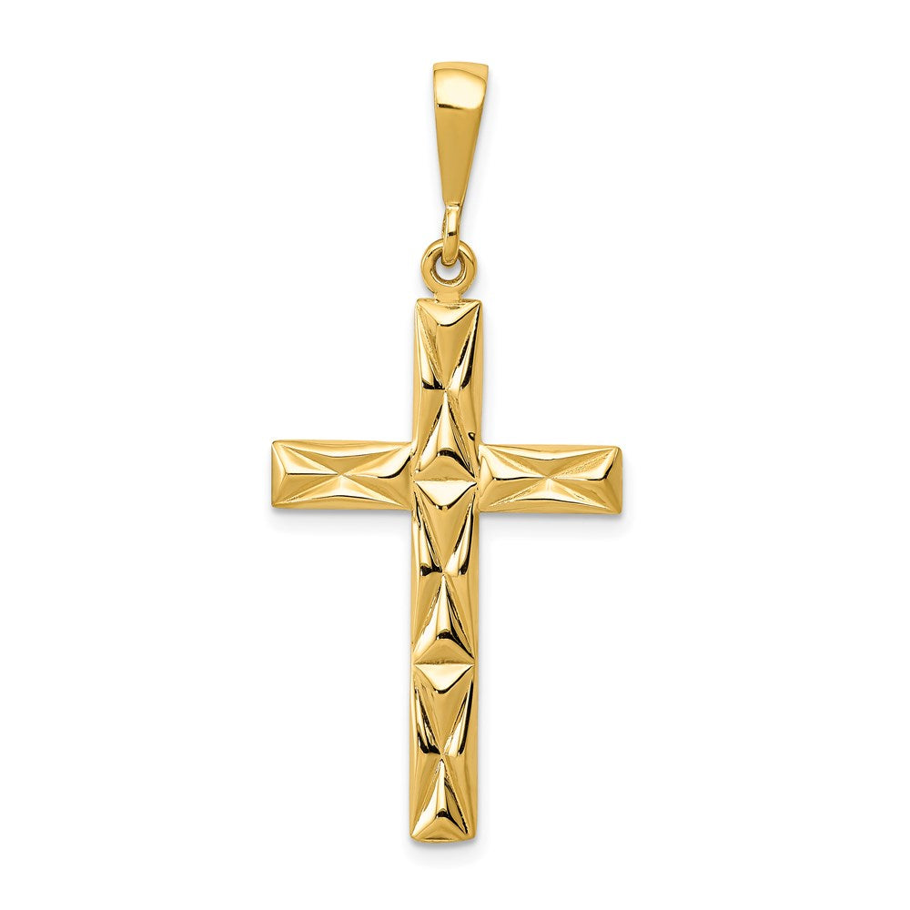 14k Reversible Latin Cross Pendant - 2