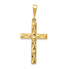 14k Reversible Latin Cross Pendant - 2