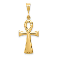 14k Egyptian Ankh Cross Pendant