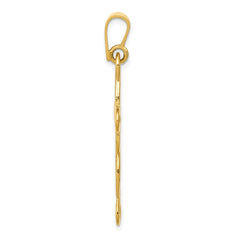 14k Polished Cross Pendant - 2