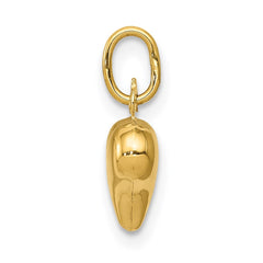 14K Polished 3-D Puffed Heart Charm