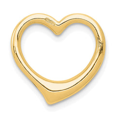 14K Polished Heart Chain Slide - 2