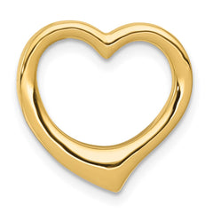14K Polished Heart Chain Slide - 2