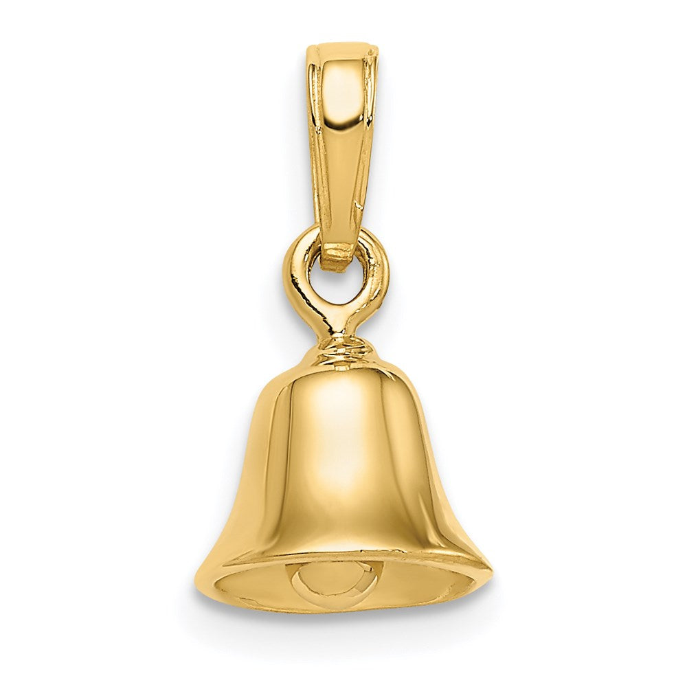 14k 3-D Moveable Bell Pendant