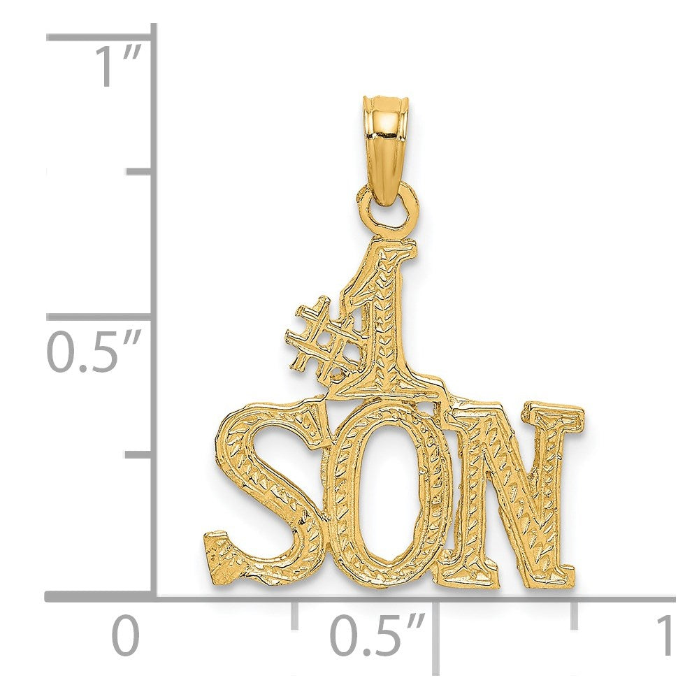 14k #1 SON Charm