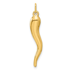 14k 3D Italian Horn Charm - 5