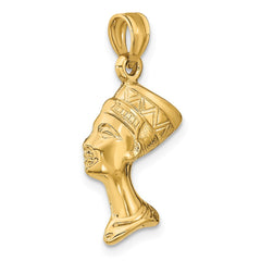 14k 3-D Nefertiti Pendant - 2