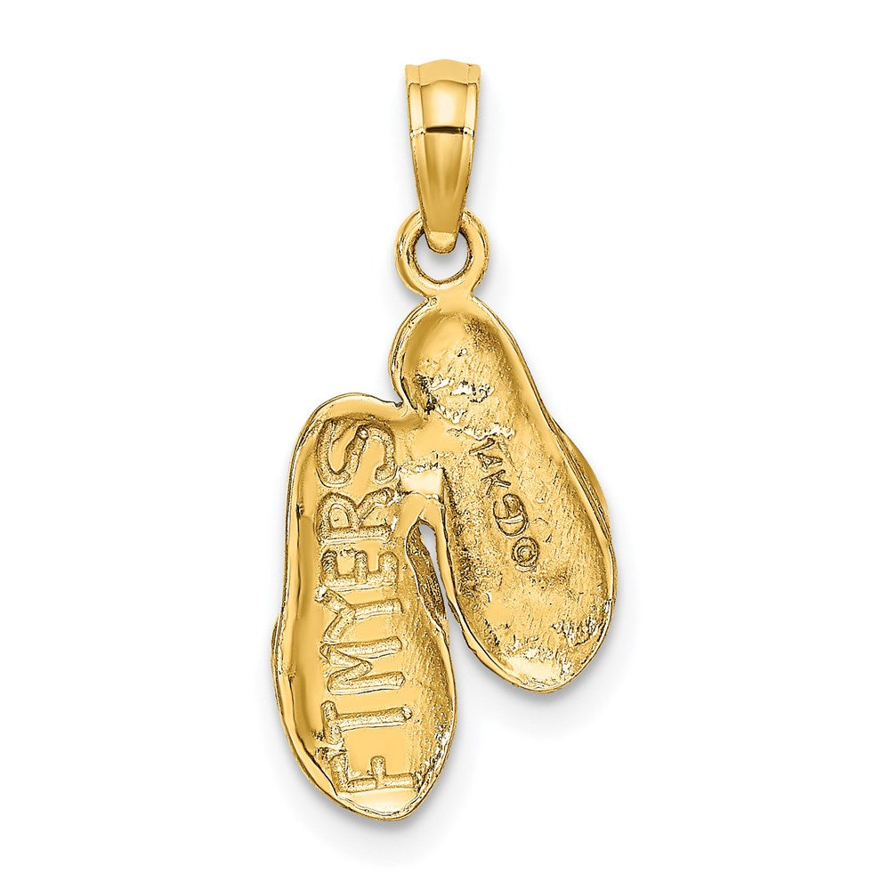 14k 3D FT. MYERS Double Flip-Flop Charm