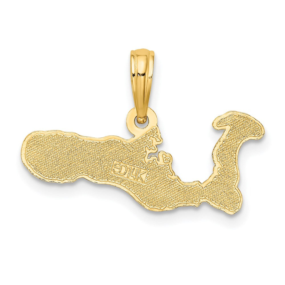 14k GRAND CAYMAN Island Map Charm