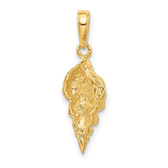 14k Conch Shell Pendant - 2