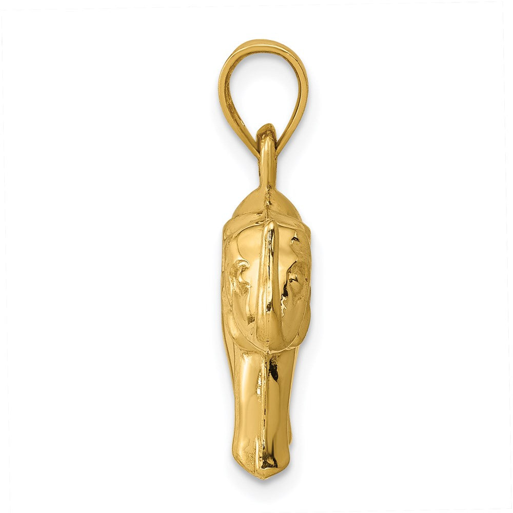 14k Elephant Pendant - 3