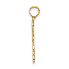 14k Cheerleader Jumping with Pom-Pom's Charm - 2
