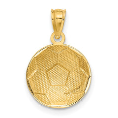 14k Soccer Ball Pendant