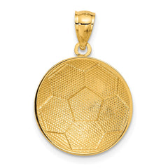 14k Soccer Ball Pendant - 2