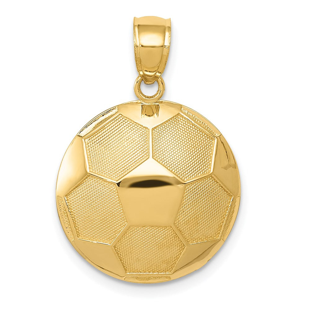 14k Soccer Ball Pendant - 2