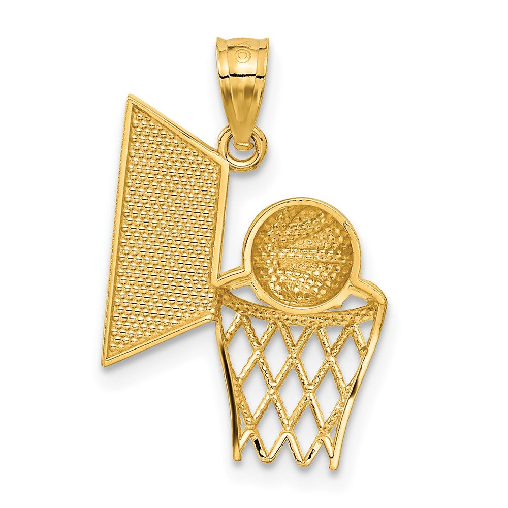 14k Basketball Pendant