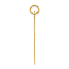 14k Polished Cross Charm - 6