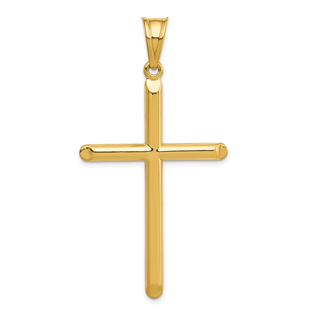 14k 3-D Hollow Cross Pendant