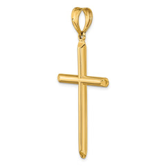 14k 3-D Hollow Cross Pendant