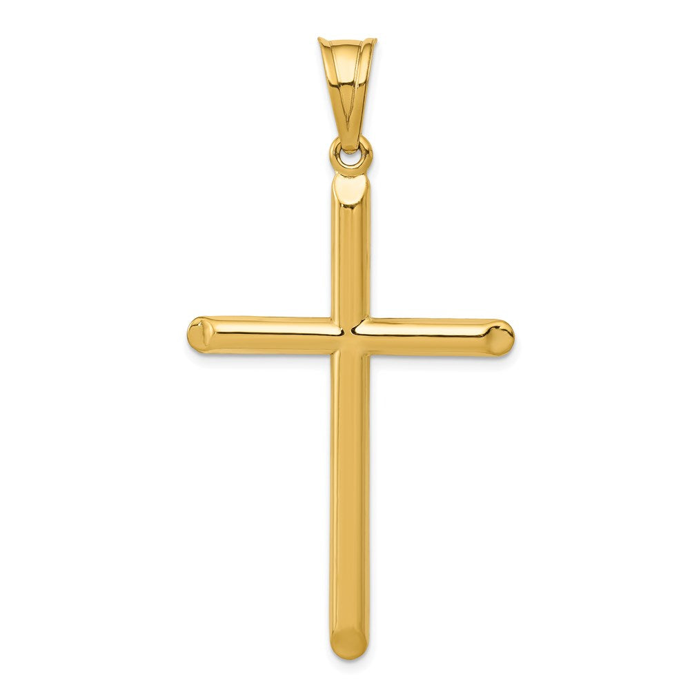 14k 3-D Hollow Cross Pendant - 2