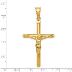 14k Polished Hollow Crucifix Pendant