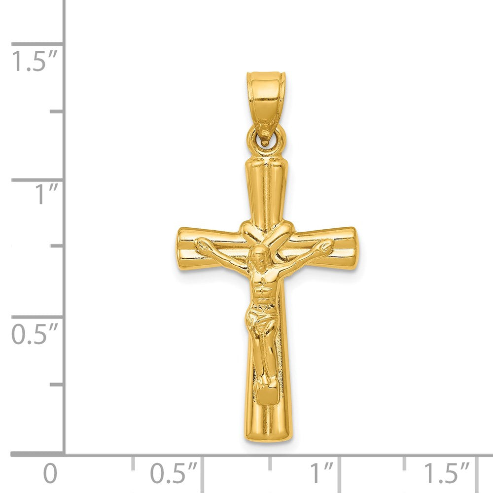 14K Reversible Crucifix Pendant