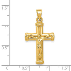 14K Reversible Crucifix Pendant - 2