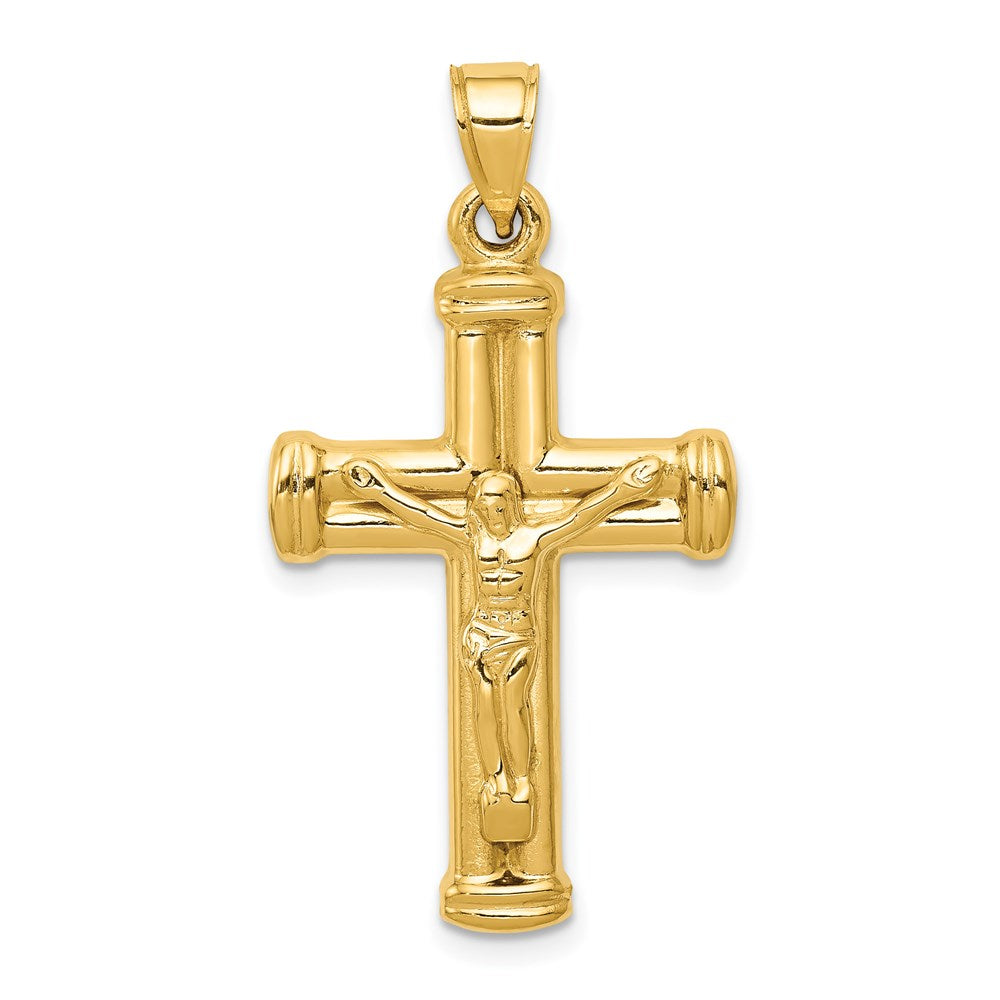 14K Reversible Crucifix Pendant - 2