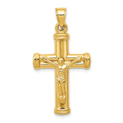 14K Reversible Crucifix Pendant - 2