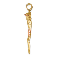 14k Two-tone Rose Corpus Pendant - 3