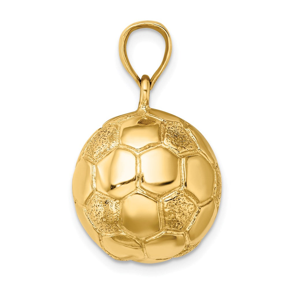 14k 3-D Soccerball Charm