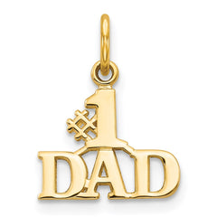 14k #1 DAD Charm - 6