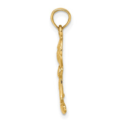 14k Playful Boy w/Cut Out Buttons Charm