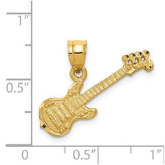 14k 3D Guitar Charm