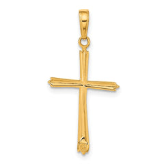 14k Cross Pendant - 10