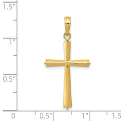 14k Cross Pendant - 10