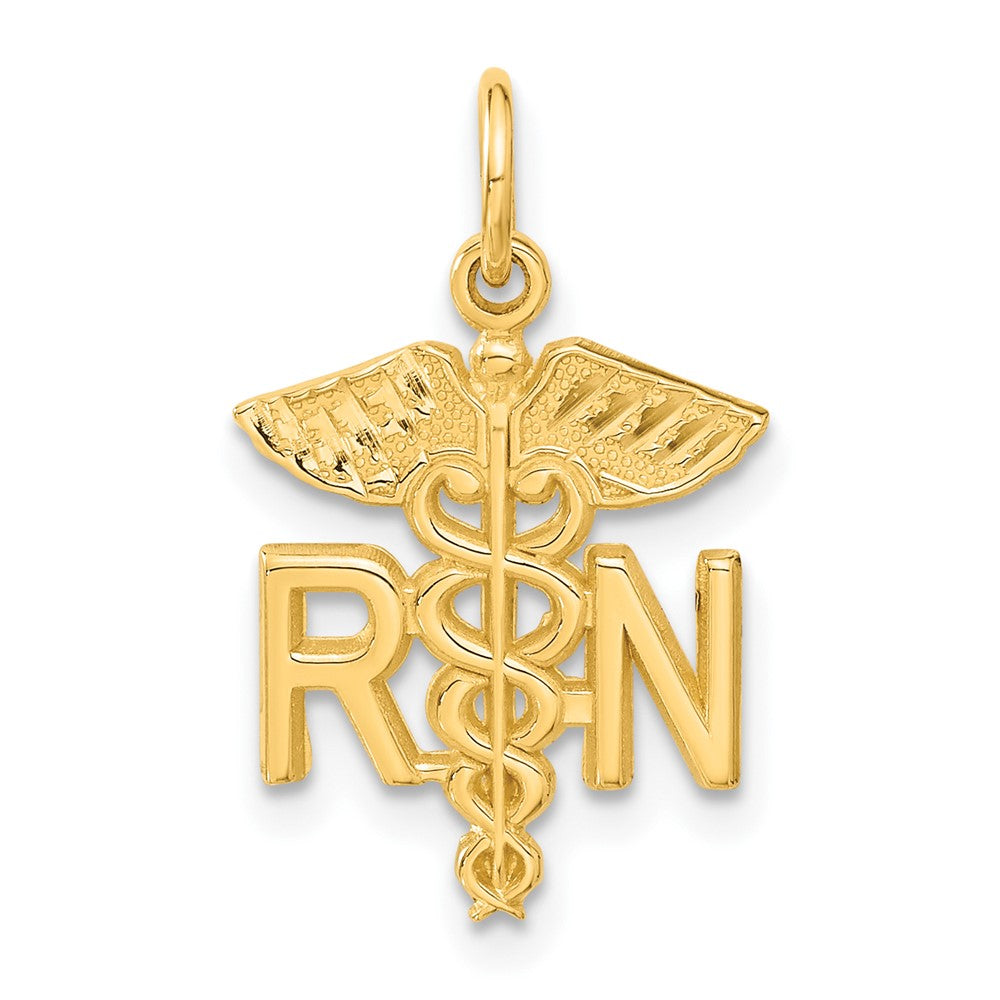 14k RN Nurse Charm - 3