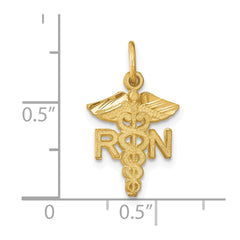14k RN Nurse Charm - 2