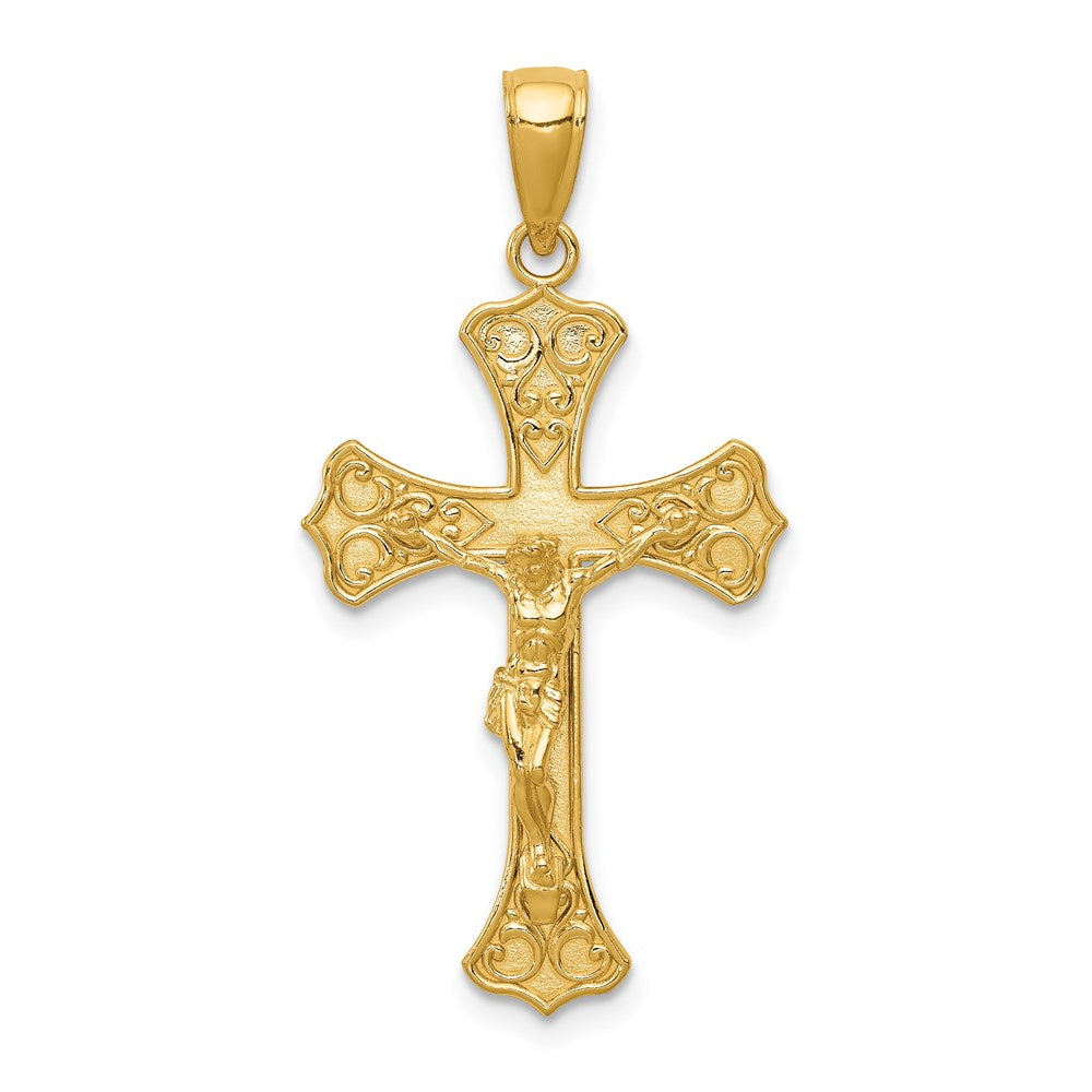 14K Crucifix Pendant - 2