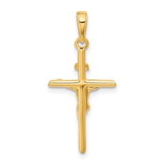 14K Stick Style Crucifix Pendant