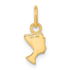 14k Nefertiti Charm
