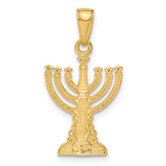 14k Menorah Pendant