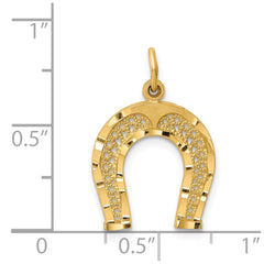 14k Horseshoe Charm - 3