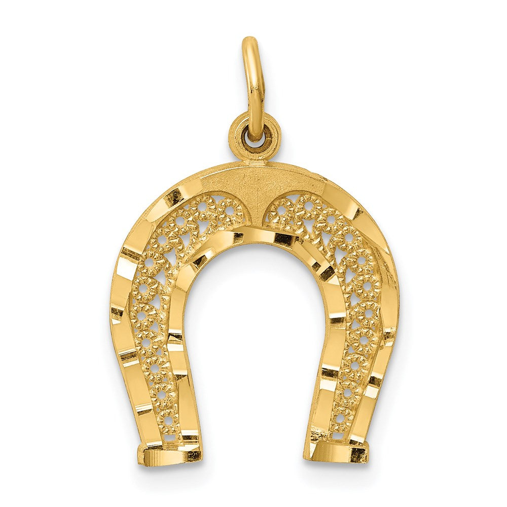 14k Horseshoe Charm - 3