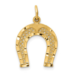 14k Horseshoe Charm - 3