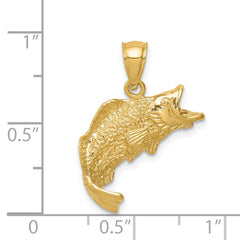 14K Fish Pendant